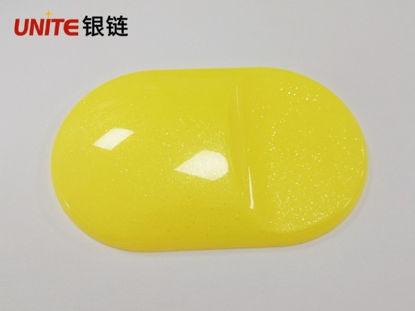 銀鏈檸檬黃色ABS免噴涂材料美學塑料