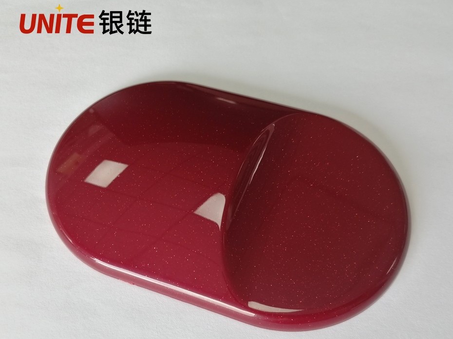 銀鏈赭紅色ABS免噴涂材料美學塑料