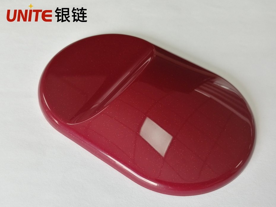 銀鏈赭紅色ABS免噴涂材料美學塑料